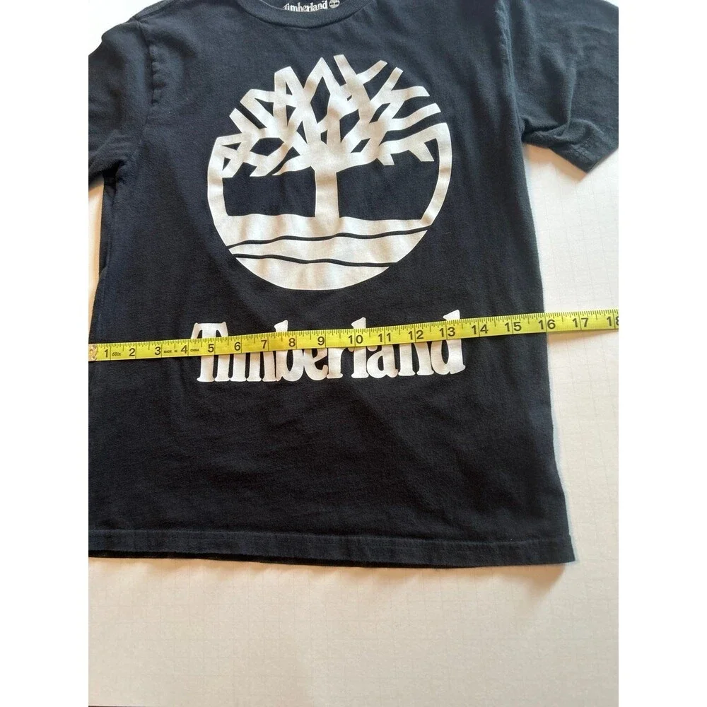 imberland Big Logo Black Graphic T-Shirt - Boys Med (10-12)